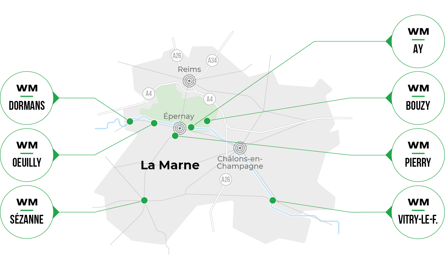 Carte 7 sites WM Presta